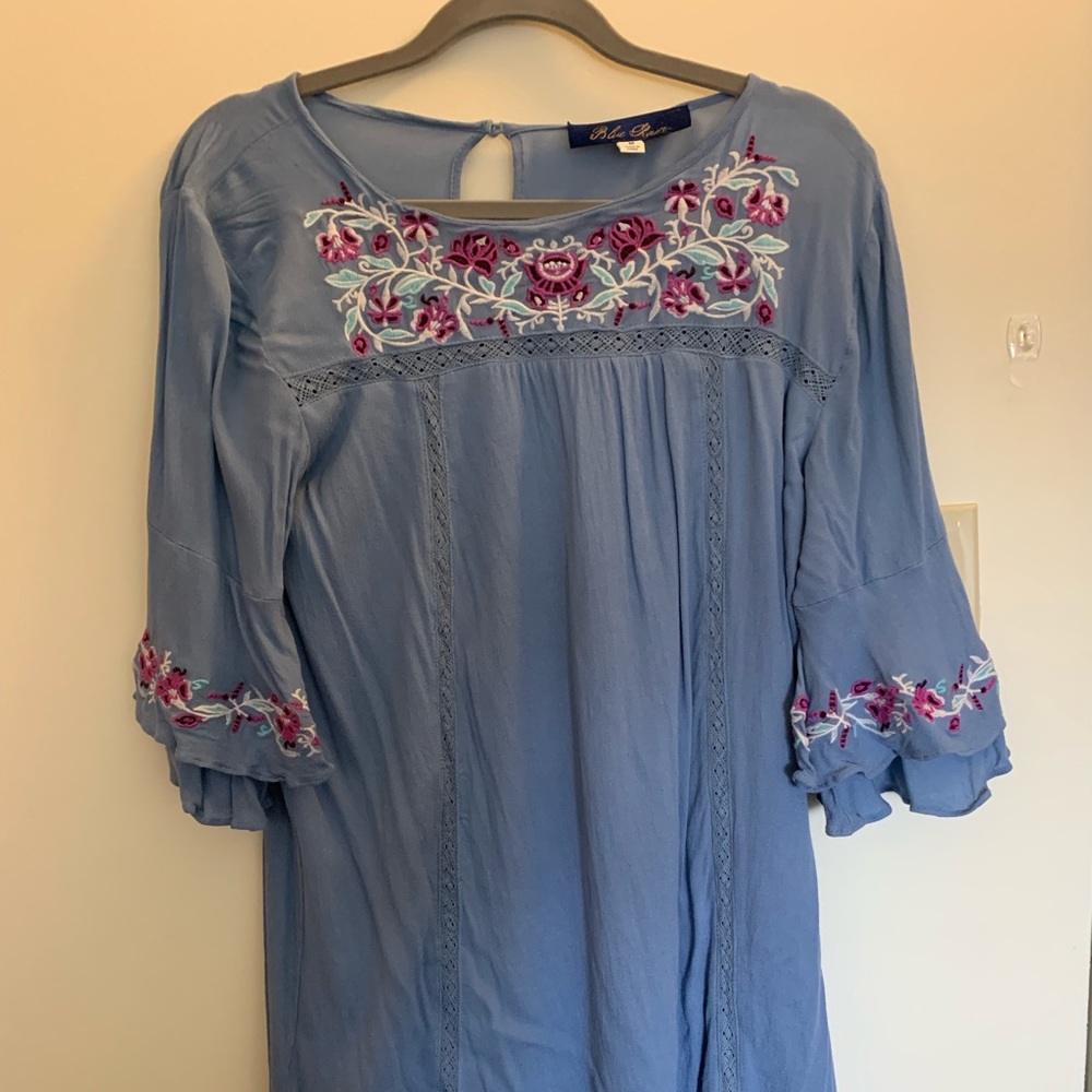 Blue Floral Dress